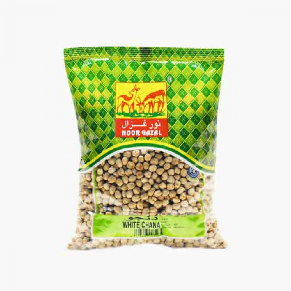 GAZAL WHITE CHANA 14 MM 500GM دنجو ابيض غزال500جرام