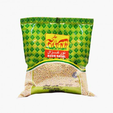 GAZAL URID WHOLE ( WHITE ) 500GM عدس ابيض غزال 500جرام