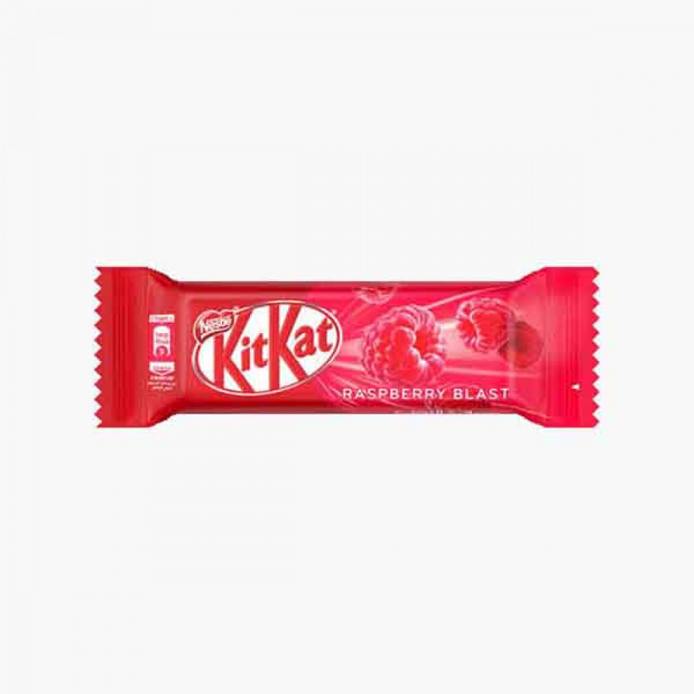 NESTLE KIT KAT 2 FINGER RASPBERRY 19.5 GM نستله كيت كات اصبعين  توت 19.5 جرام