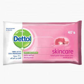DETTOL SKIN CARE WIPES 40'S ديتول - مناديل العناية بالبشرة 40 حبة