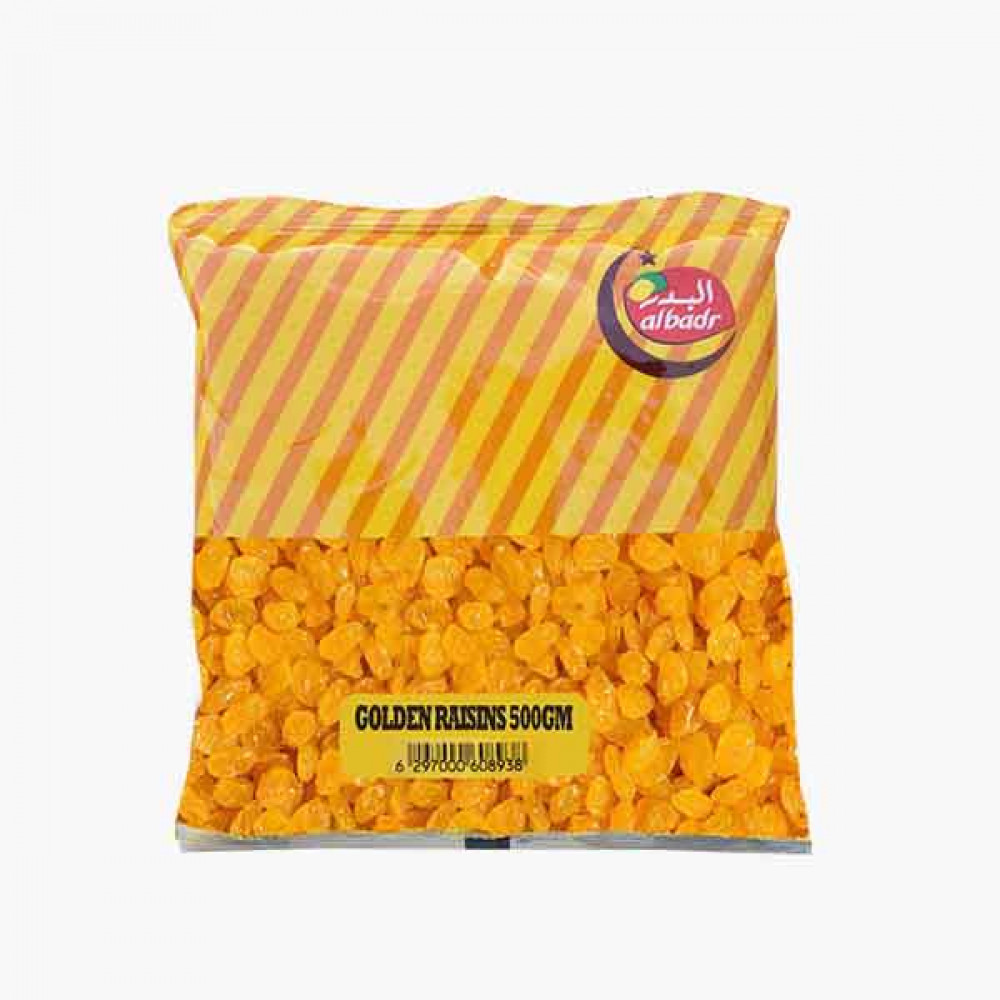 AL BADAR GOLDEN RAISINS 500GM زبيب ذهبي البدر 500 غرام