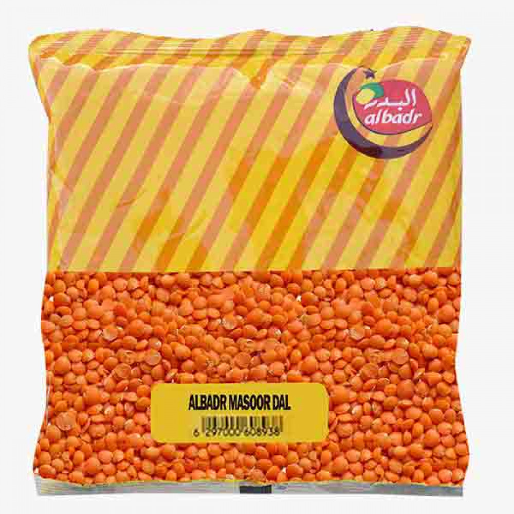 ALBADR MASOOR DAL  2 KG عدس احمر البدر2كجم