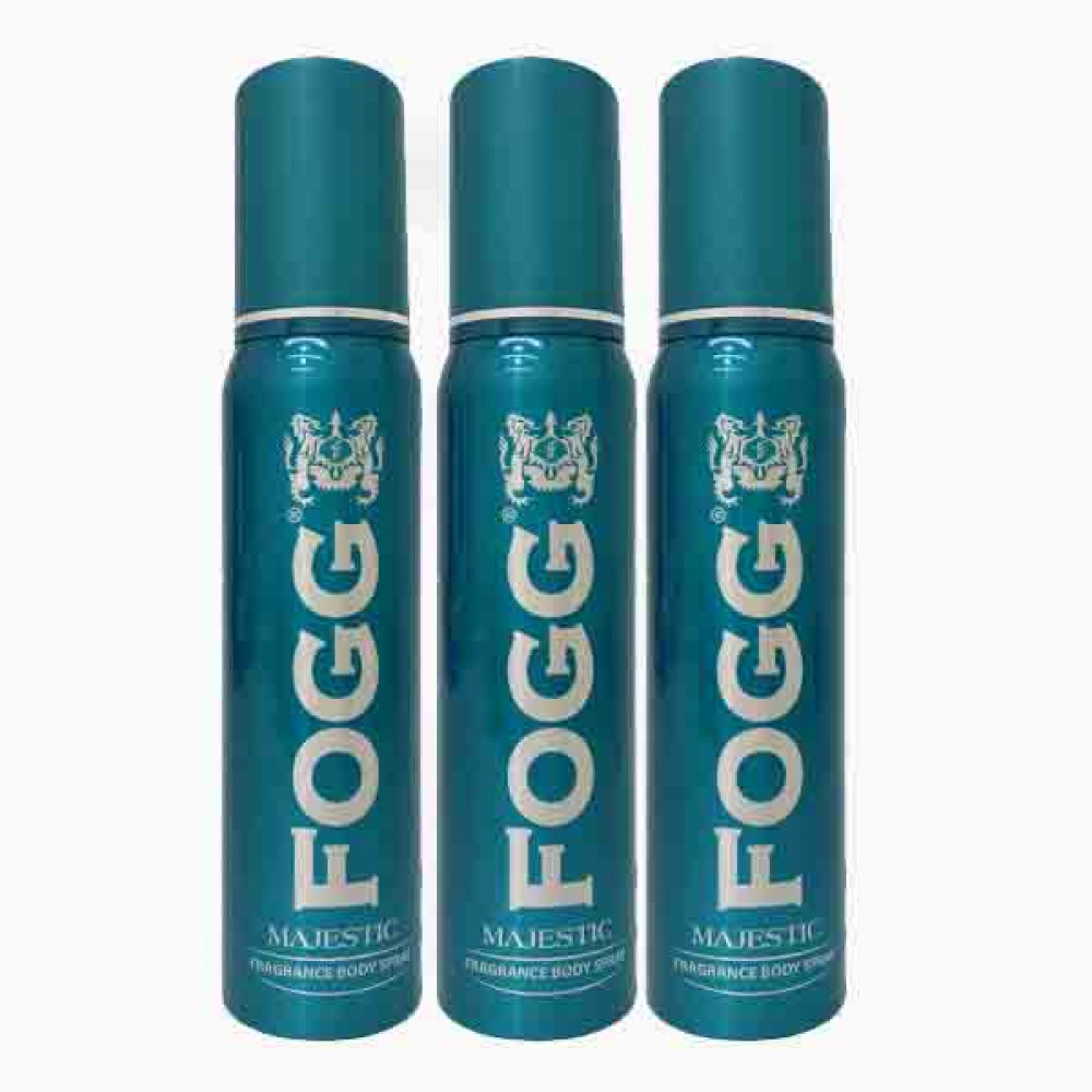 FOGG BODY SPRAY MAJESTIC 120ML 2+1FREE 0