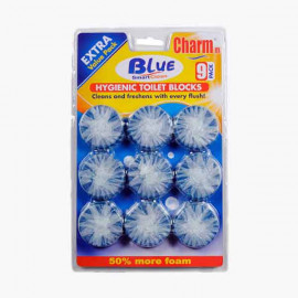 CHARMM BLUE TOILET BLOCK 9PK منظف المرحاض بلاك بلو 9 حبات 