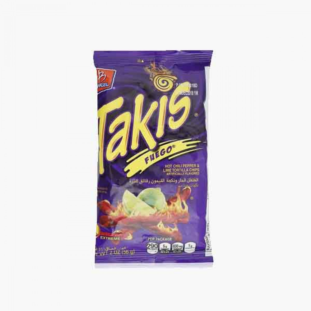 BARCEL  TAKIS FUEGO 56GM بارسل تيكس فيوجو بطاطس 56 جرام