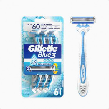 GILLETTE BLUE3 SIMPLE DISPOSABLES 8'S جيليت بلو3 شفرة حلاقة 8 حبات 