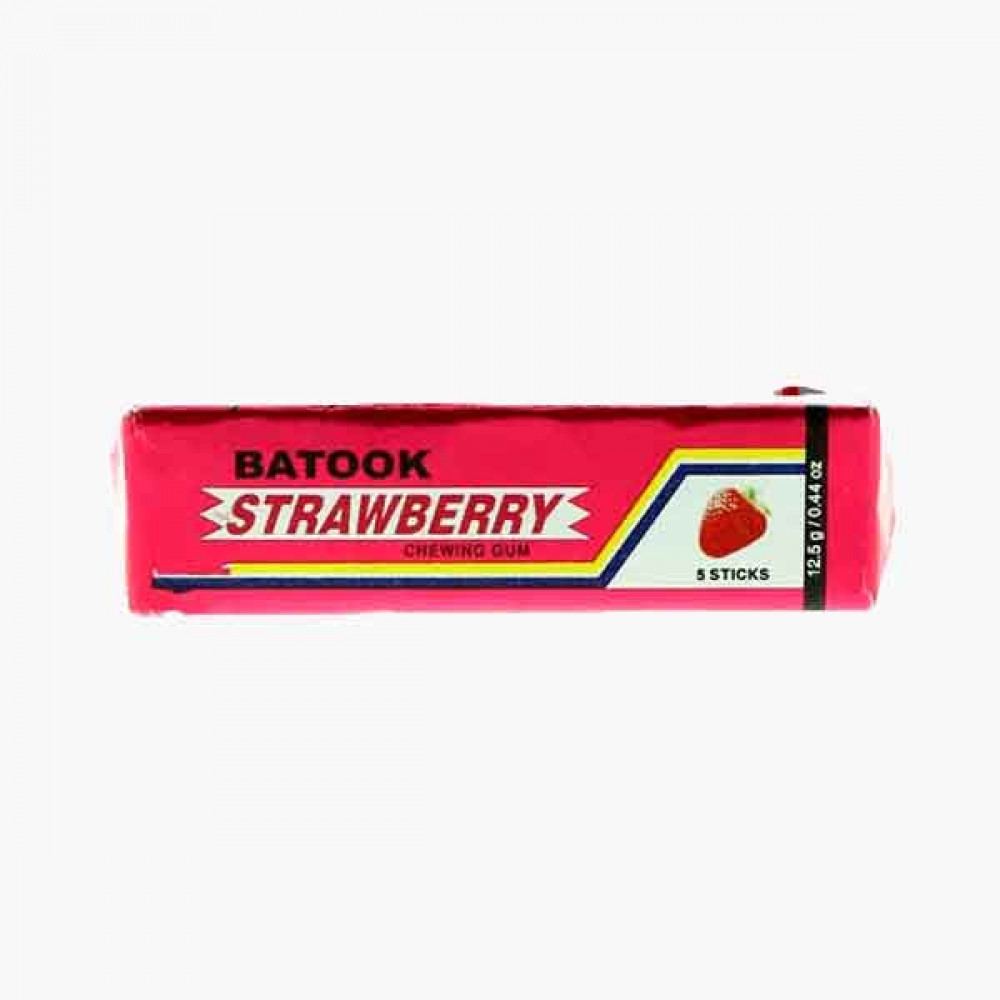 BATOOK CHEWING GUM STRAWBERRY 5'S حلاوة جوم فراولة باتوك 5س