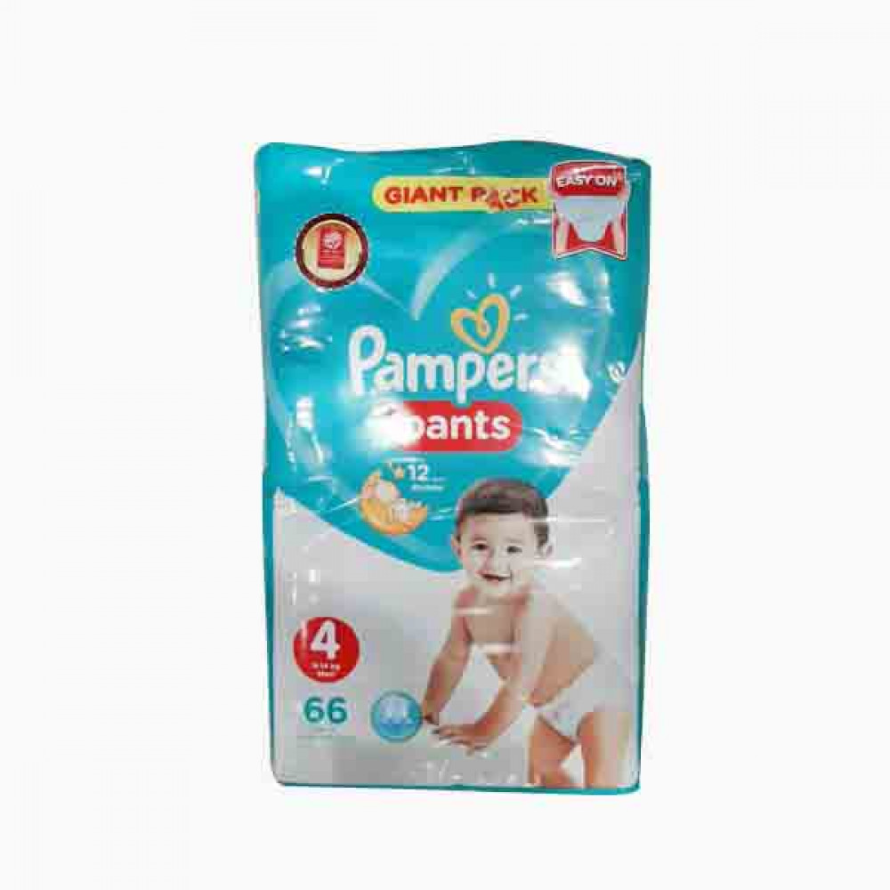 PAMPERS PANTS GIANT PACK S4 66 سروال بامبرز العملاق S4 66