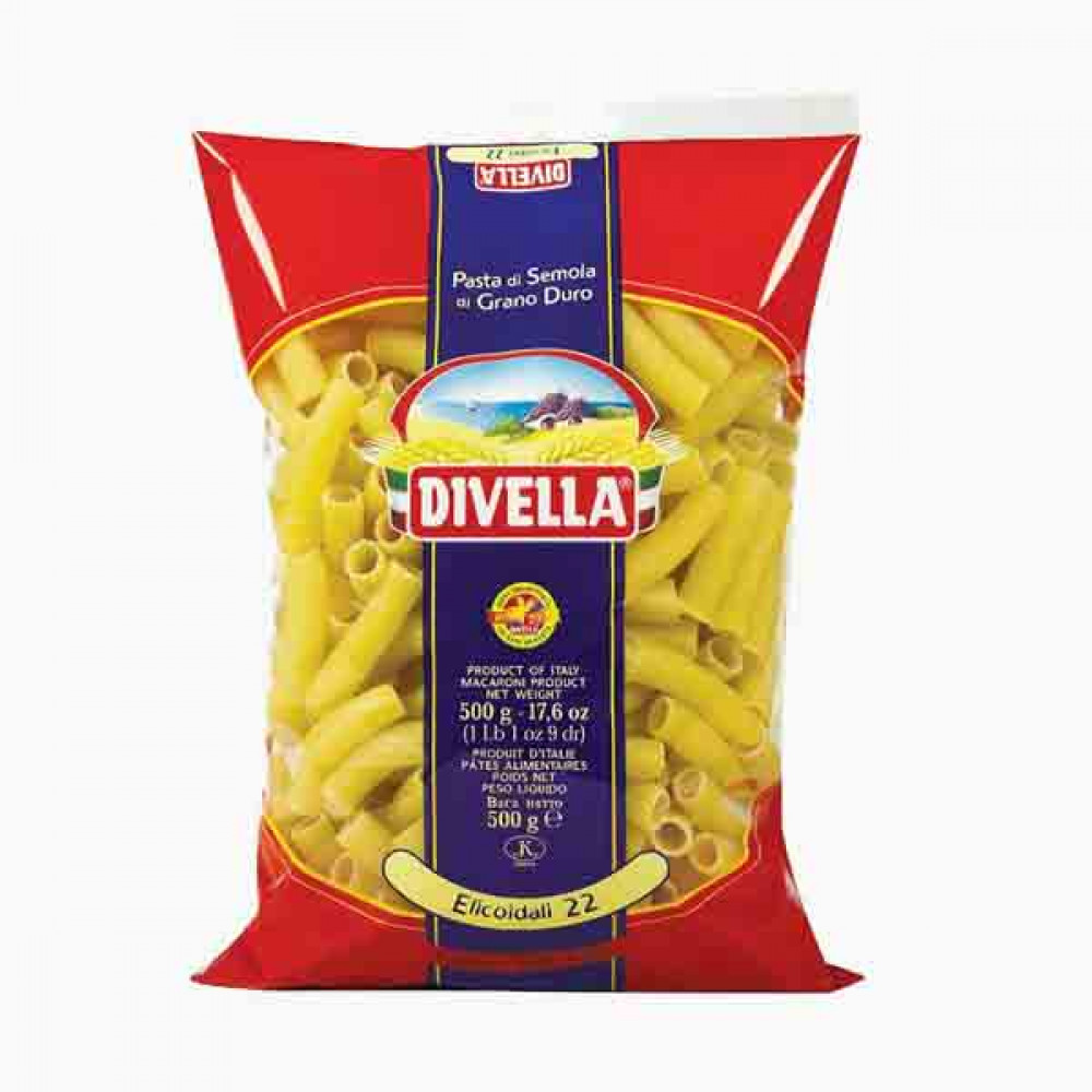 DIVELLA PASTA ELICOIDALI #22 500GM معكرونة ديوالا 500جرام