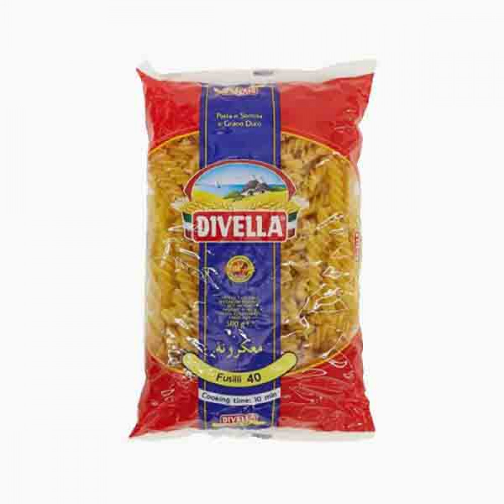 DIVELLA PASTA FUSILLI #40 500GM معكرونة ديوالا 500جرام