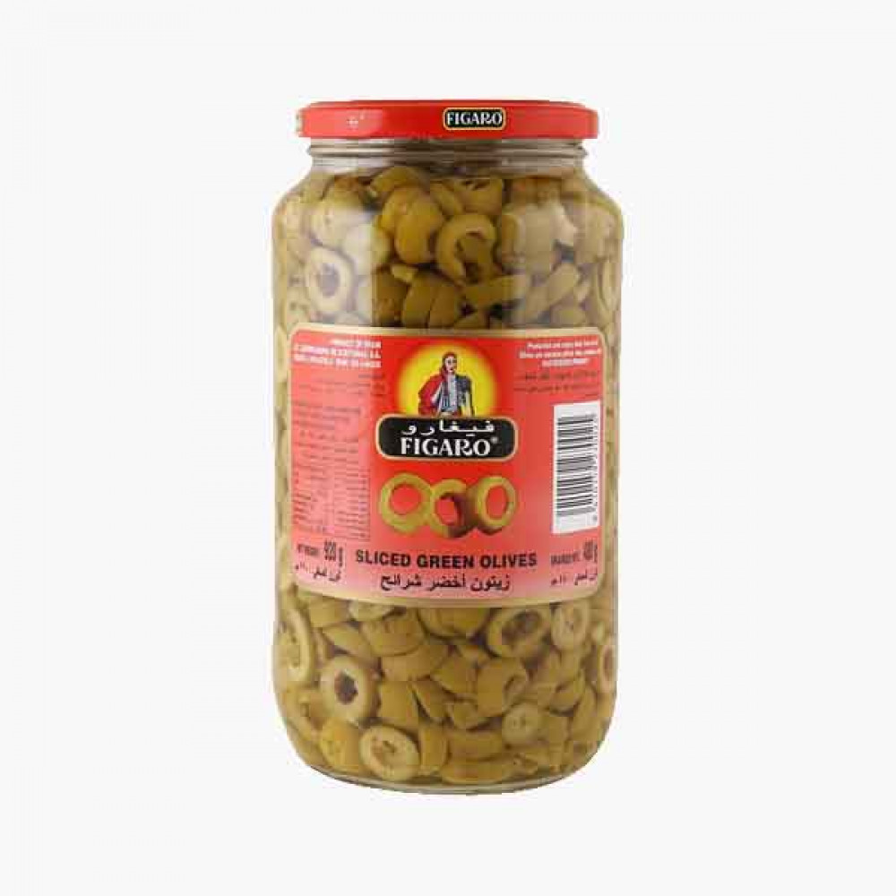 FIGARO SLICED OLIVES GREEN 480GM زيتون اخضر شرائح فيجارو 480جرام