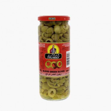 FIGARO SLICED OLIVES GREEN 230GM زيتون اخضر شرائح فيجارو 230جرام