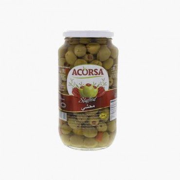 ACORSA OLIVES GREEN STUFED 575 GM زيتون اخضر اكورزا 575جرام