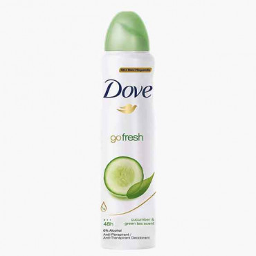 DOVE DEO AERO CUCUM& GREEN TEA WM 150 ML دوف ايرو مزيل العرق بالخيار و الشاي الاخضر للنساء 