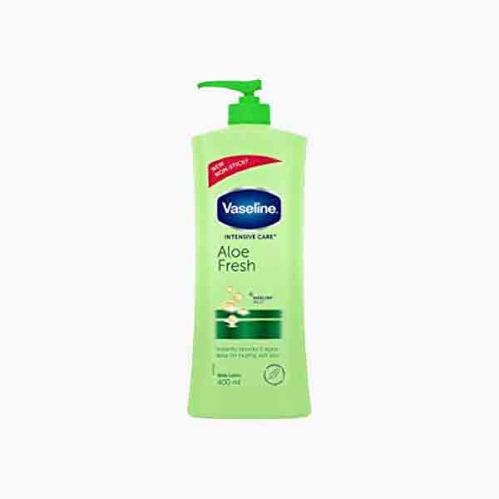 VASELINE ALOE COOL&FRESH LTN RE 400 ML فازلين لوشن الجسم  / انتعاش الصبار 400 مل 