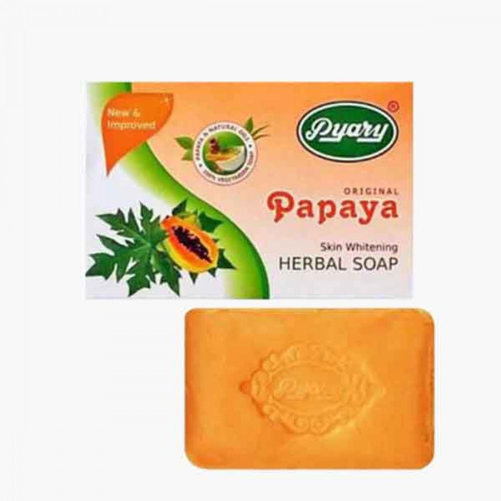 PYARY PAPPAYA SOAP 75 GM صابون بياري بابايا بالأعشاب 75 غم 