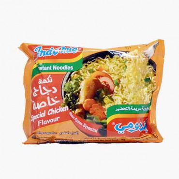 INDOMIE NOODLE CHICKEN CURRY FLAVOR 75GM نودلز نكهة كاري دجاج اندومي75جرام