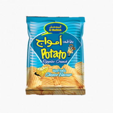 AL MUDHISH FRESH POTATO RIPPLE CRUNCH 15GM بطاطس كرانج المدهش15جرام