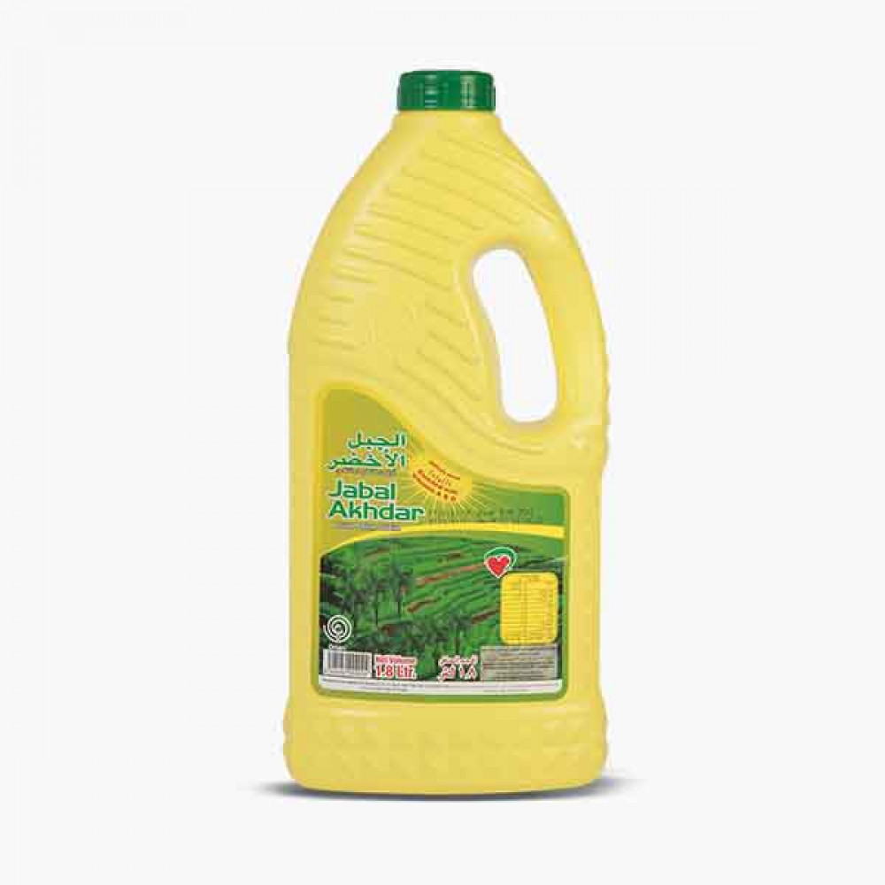 JABAL AKHDAR VEGETABLE OIL 1.8LTR زيت خضروات جبل اخضر 1.8لتر