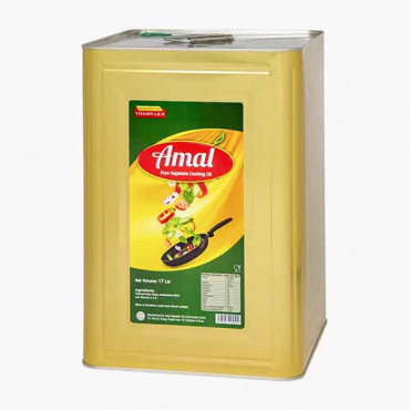 AMAL VEGETABLE OIL TIN 17 LTR زيت نباتي نقي 17 لتر