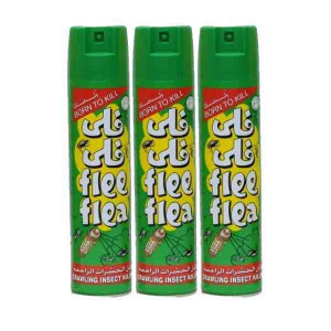 FLEE-FLEA CRAWLING INSECT KILLER (GREEN) 400ML 2+1..