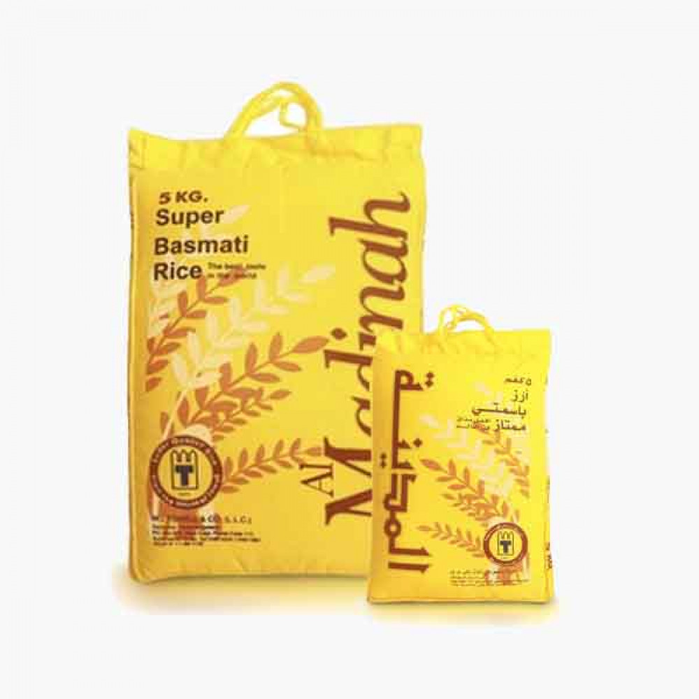 AL MADINAH BASMATI RICE 40+5 KG ارز بسمتي المدينة40 كجم