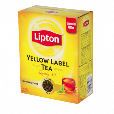 LIPTON YELLOW LABEL TEA  PACK SIP2 400GM SP.OFFERشاي ليبتون 400جرام