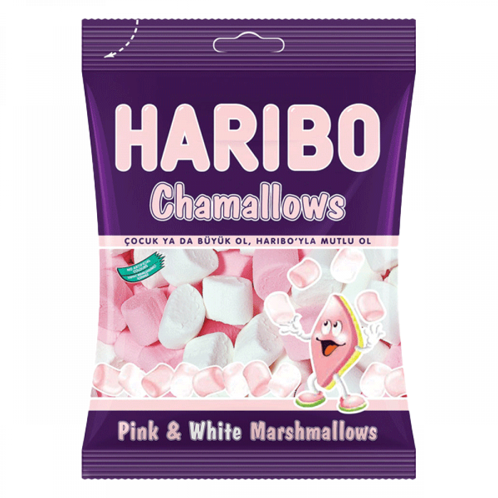 HARIBO CHAMALLOWS PINK&WHITE 70Gشاملوس هاريبو70جرام