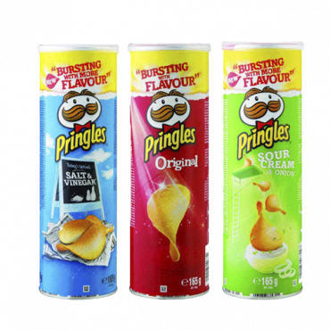 PRINGLES 3X165 15% ASSTDبرينجلز3×165متنوع