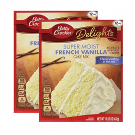 BETTY CORCKER PRM FRENCH VANILLA CAKE MIX 2X510GM 10%OFFفانيلا 2*510جرام 10%خصم