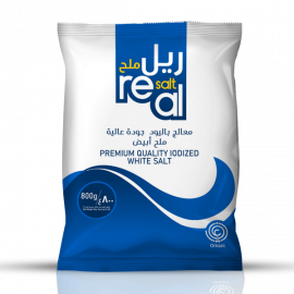 REAL WHITE SALT PACKET 800GMملح ابيض حقيقي 12X800جرام