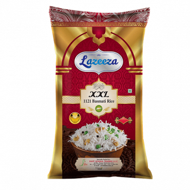 LAZEEZA XXL 1121 STEAM BASMATI RICE 35KGأرز لذيذ XXL1121 باسمتي 35كيلو