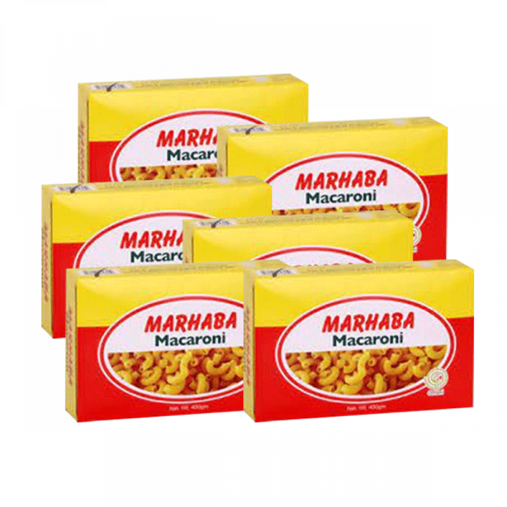 MARHABA MACARONI 5X400 GMمعكرونة مرحبا 5*400جرام