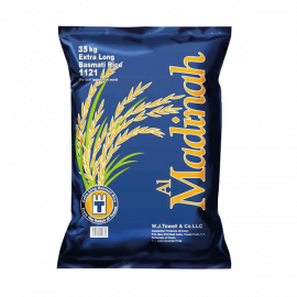 AL MADINAH EXTRA LONG  BASMATI 1121 RICE 35KG OFFER PRICEارز المدينة باسمتي