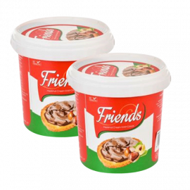 FREIENDS HAZELNUT CRM WITH COCO 2X500GMفريندز بالبندق مع2كوكو 2X500جرام